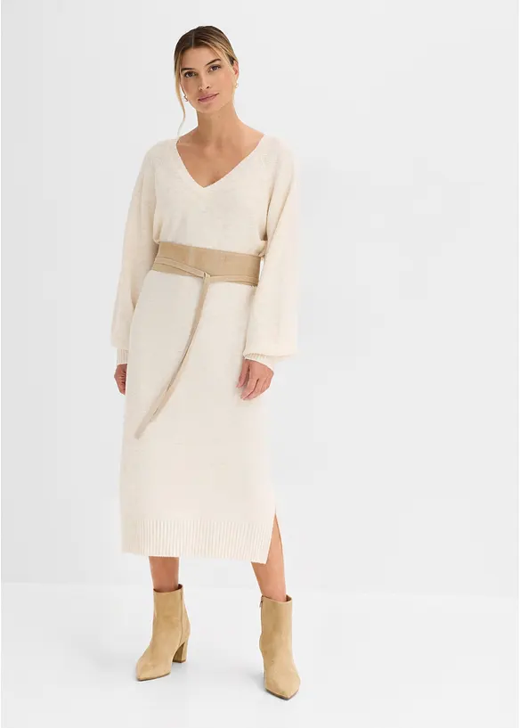 Abito midi oversize in maglia, bonprix