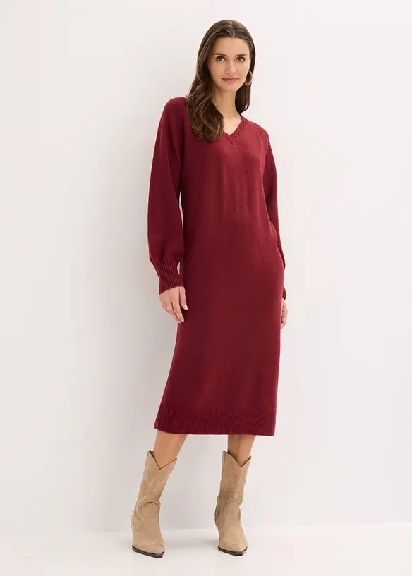Abito midi oversize in maglia, bonprix