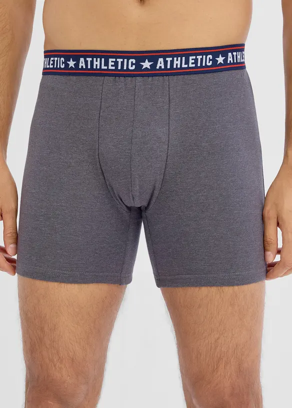 Boxer aderenti in lunghezza midi con cotone (pacco da 2), bonprix