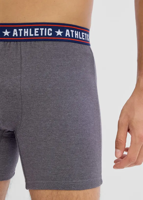 Boxer aderenti in lunghezza midi con cotone (pacco da 2), bonprix