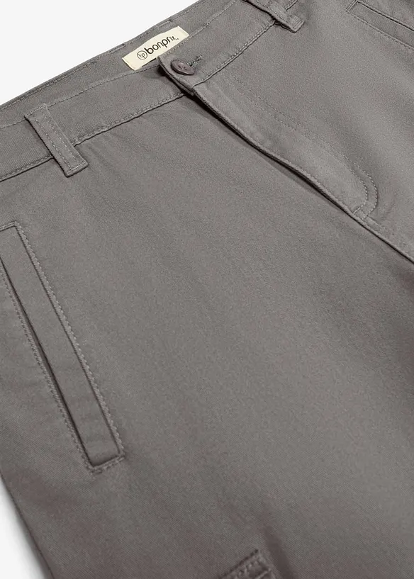Pantaloni cargo elasticizzati regular fit a gamba affusolata, bonprix