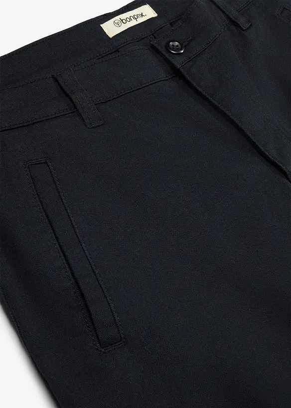 Pantaloni cargo elasticizzati regular fit a gamba affusolata, bonprix