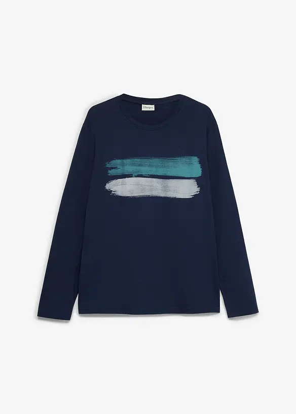 Maglia a maniche lunghe in puro cotone biologico, bonprix