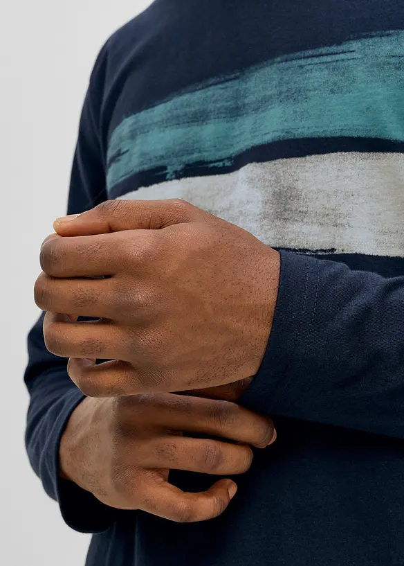 Maglia a maniche lunghe in puro cotone biologico, bonprix
