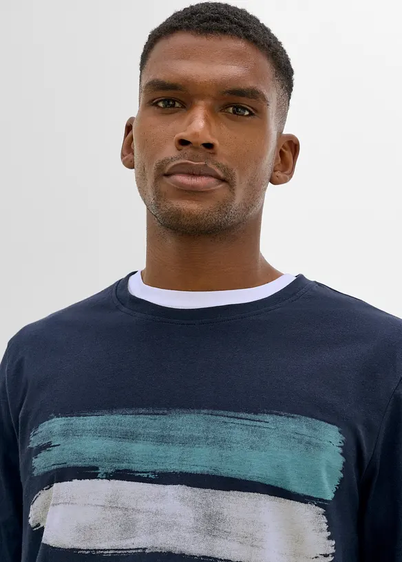 Maglia a maniche lunghe in puro cotone biologico, bonprix