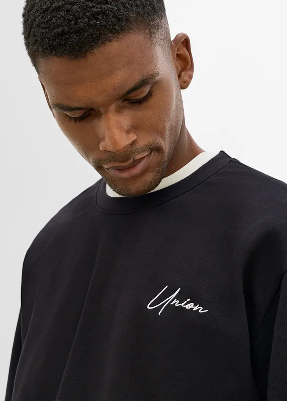 Felpa in puro cotone biologico, loose fit, bonprix