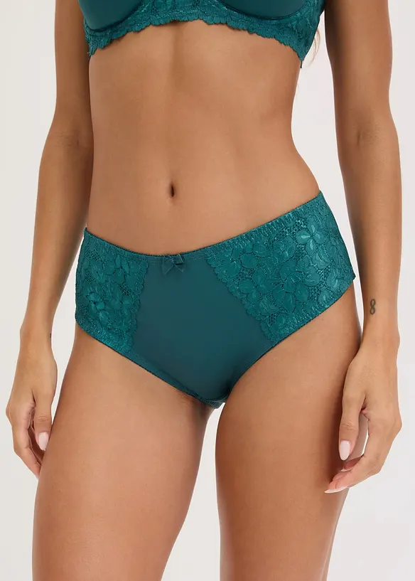 Slip alto con pizzo delicato (pacco da 2), bonprix
