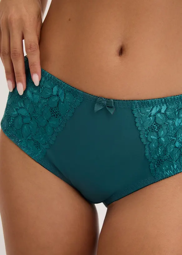 Slip alto con pizzo delicato (pacco da 2), bonprix