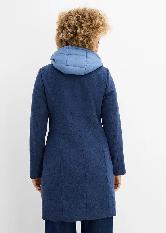 Cappotto corto in simil lana con effetto 2 in 1, bonprix