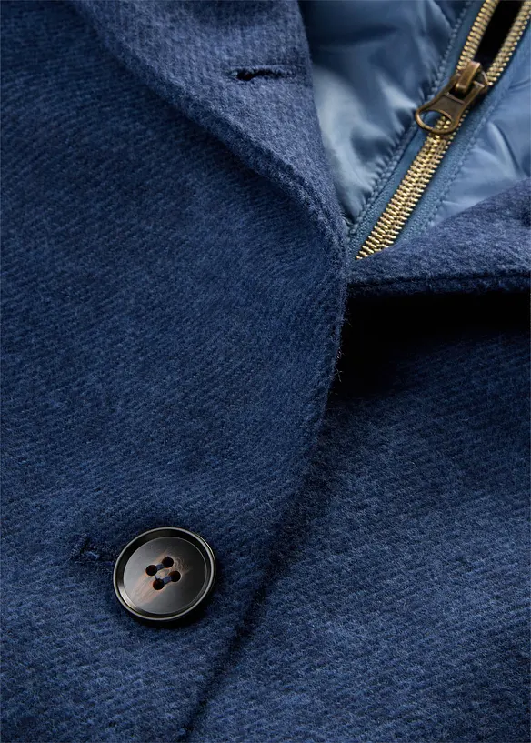 Cappotto corto in simil lana con effetto 2 in 1, bonprix