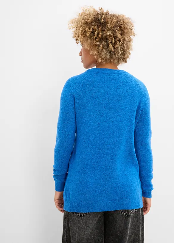 Maglione oversize con scollo a V, bonprix