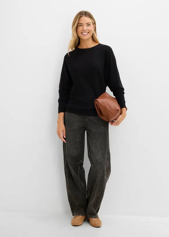 Maglione con maniche a pipistrello, bonprix