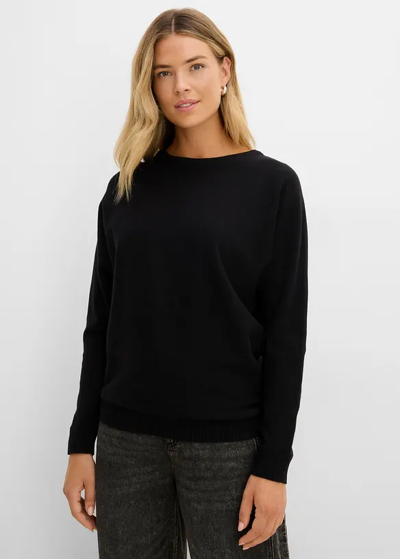 Maglione con maniche a pipistrello, bonprix
