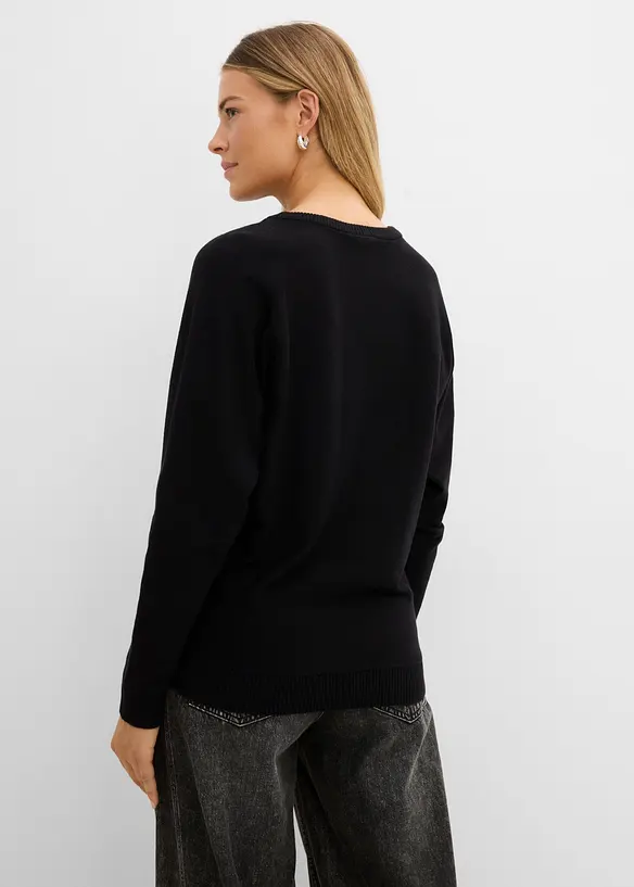Maglione con maniche a pipistrello, bonprix