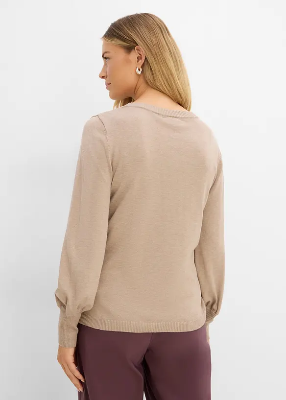 Maglione con maniche a palloncino, bonprix