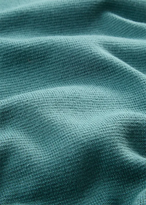 Maglione a coste Milano con scollo a V, bonprix