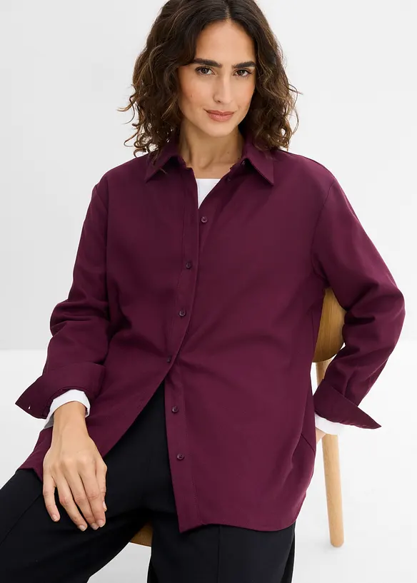 Camicia in misto viscosa, bonprix