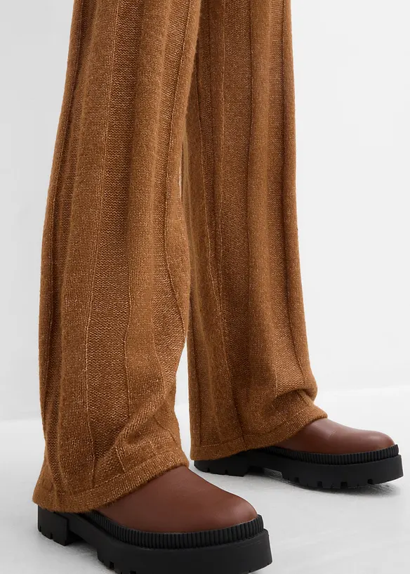 Pantaloni in maglia a coste, bonprix