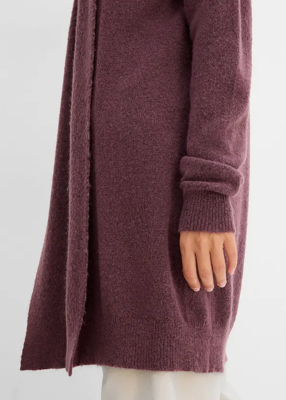 Cardigan lungo con collo a scialle, bonprix