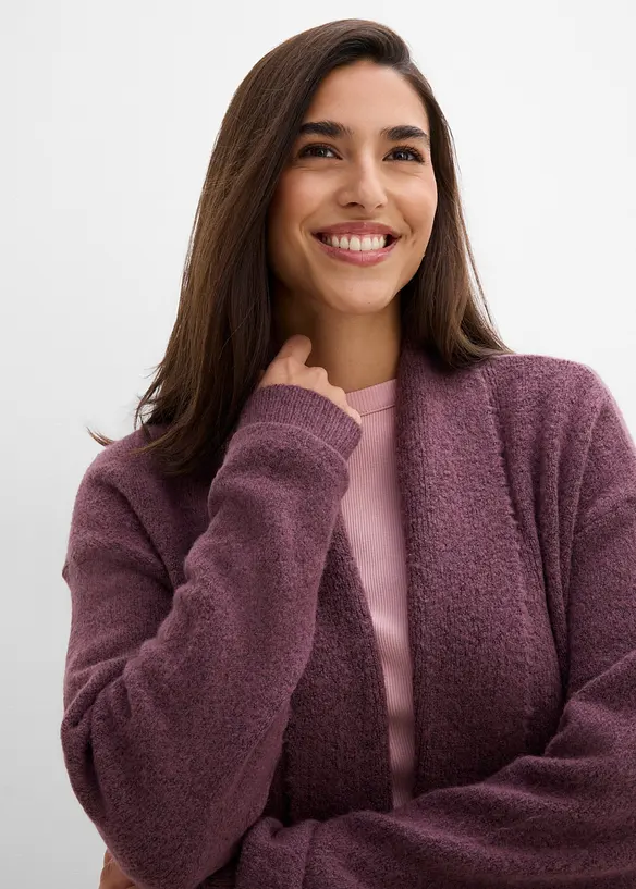 Cardigan lungo con collo a scialle, bonprix