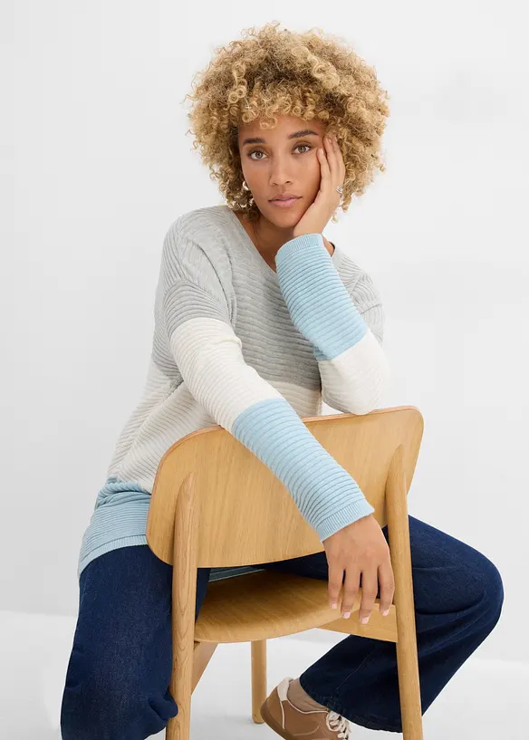 Maglione a coste, bonprix
