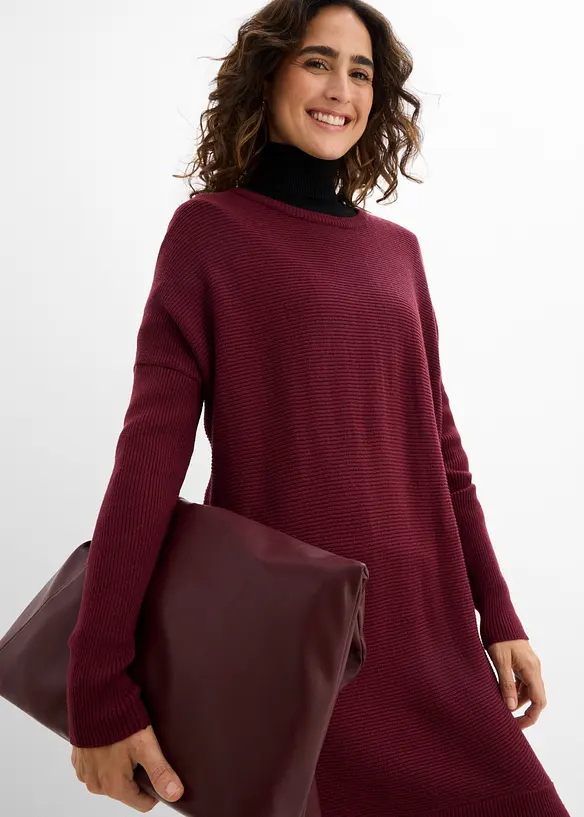 Maglione lungo in misto viscosa, bonprix