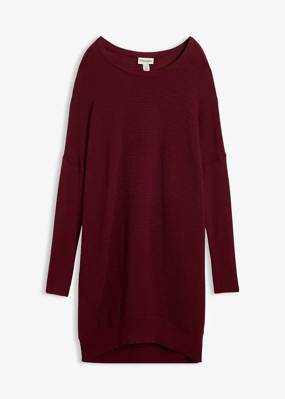 Maglione lungo in misto viscosa, bonprix