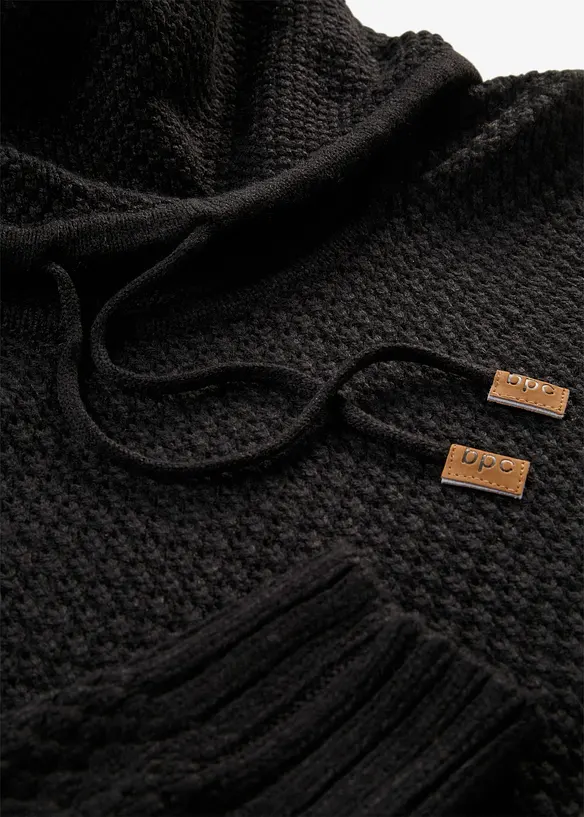 Abito in maglia con collo a scialle, bonprix