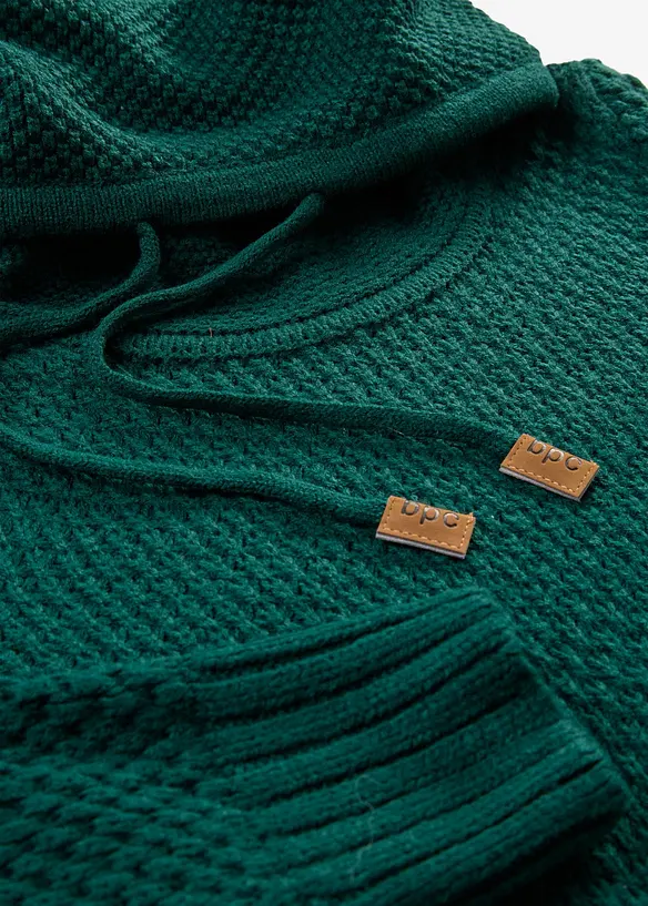 Abito in maglia con collo a scialle, bonprix