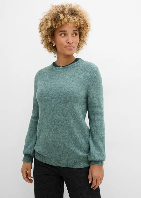 Maglione con maniche a palloncino, bonprix