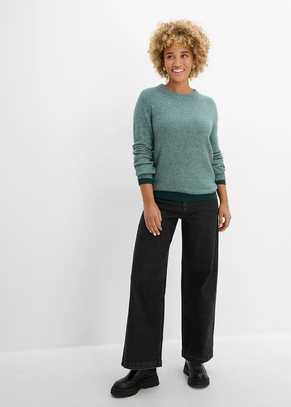 Maglione con maniche a palloncino, bonprix