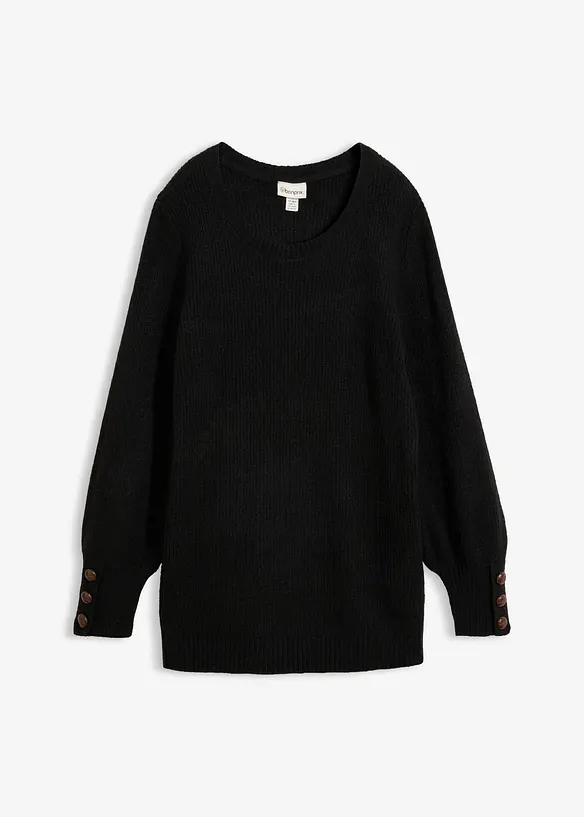 Maglione lungo con bottoni, bonprix