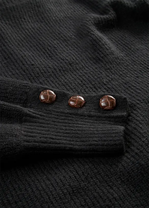 Maglione lungo con bottoni, bonprix