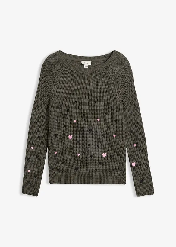 Maglione con ricamo, bonprix