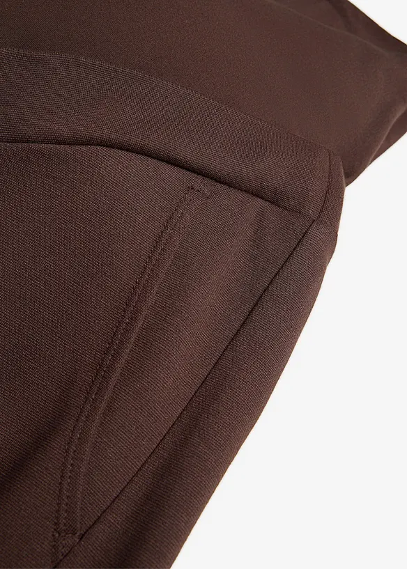 Pantaloni pr&eacute;maman a gamba larga in morbido punto di Roma, bonprix