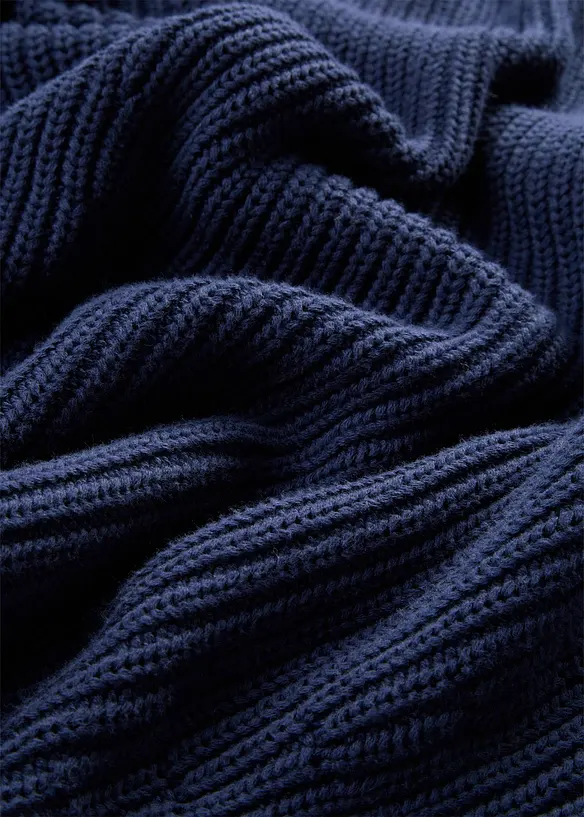 Maglione a collo alto in puro cotone, bonprix
