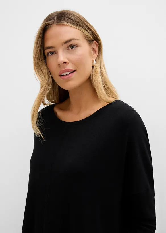 Maglione oversize in misto viscosa, bonprix
