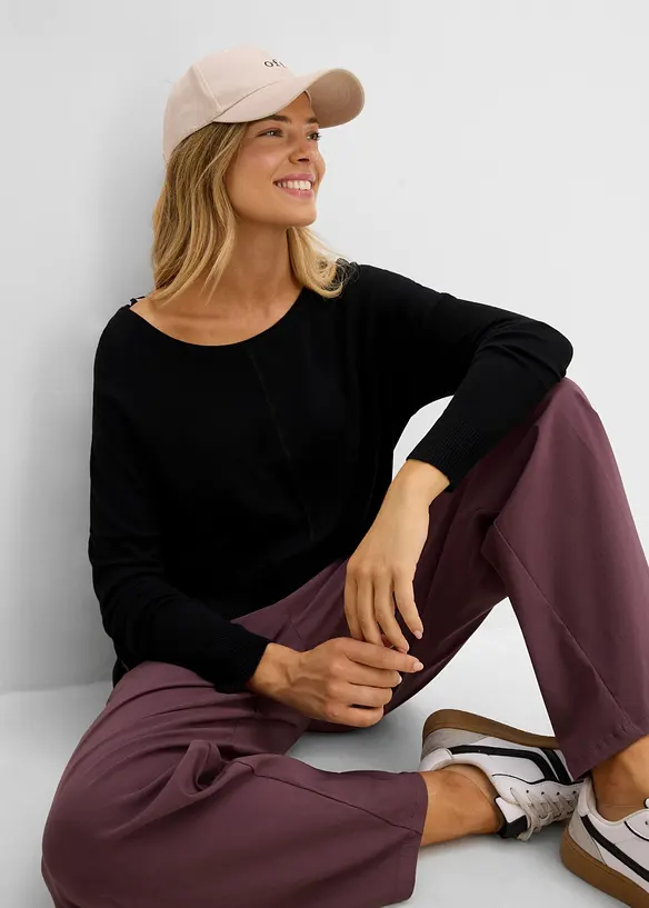 Maglione oversize in misto viscosa, bonprix
