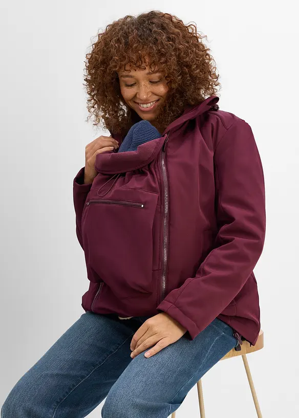 Giacca pr&eacute;maman 6 in 1 con inserto babywearing e giacca in pile staccabile, bonprix