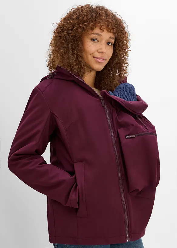 Giacca pr&eacute;maman 6 in 1 con inserto babywearing e giacca in pile staccabile, bonprix
