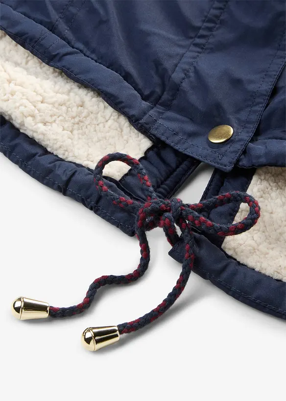 Parka con pile teddy, bonprix