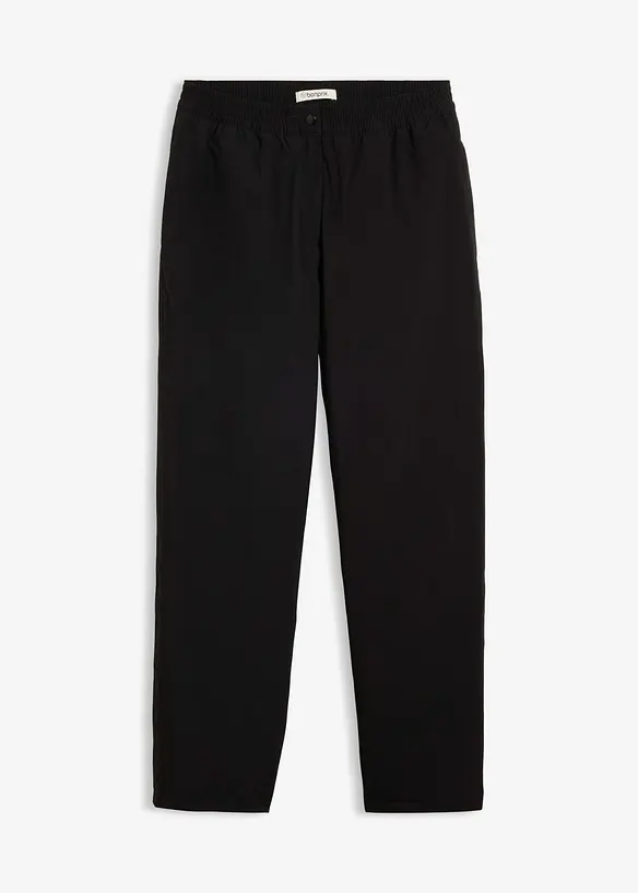Pantaloni termici impermeabili con fodera in pile ed elastico in vita, bonprix