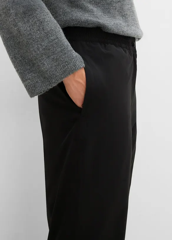 Pantaloni termici impermeabili con fodera in pile ed elastico in vita, bonprix