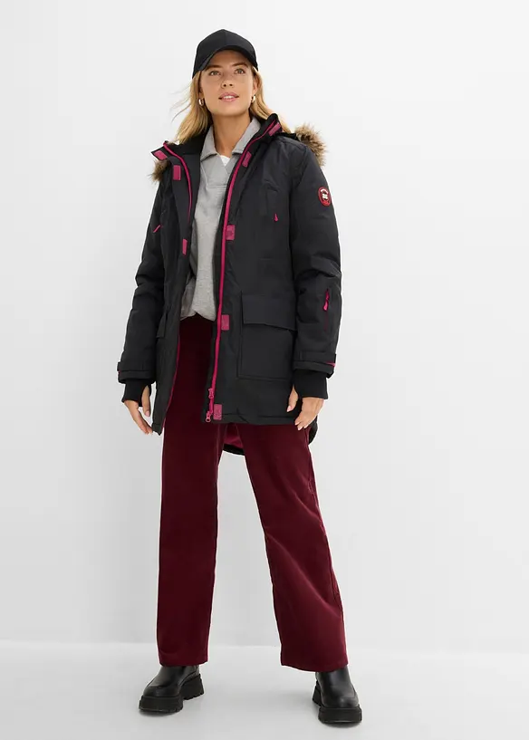 Parka tecnico imbottito impermeabile, bonprix