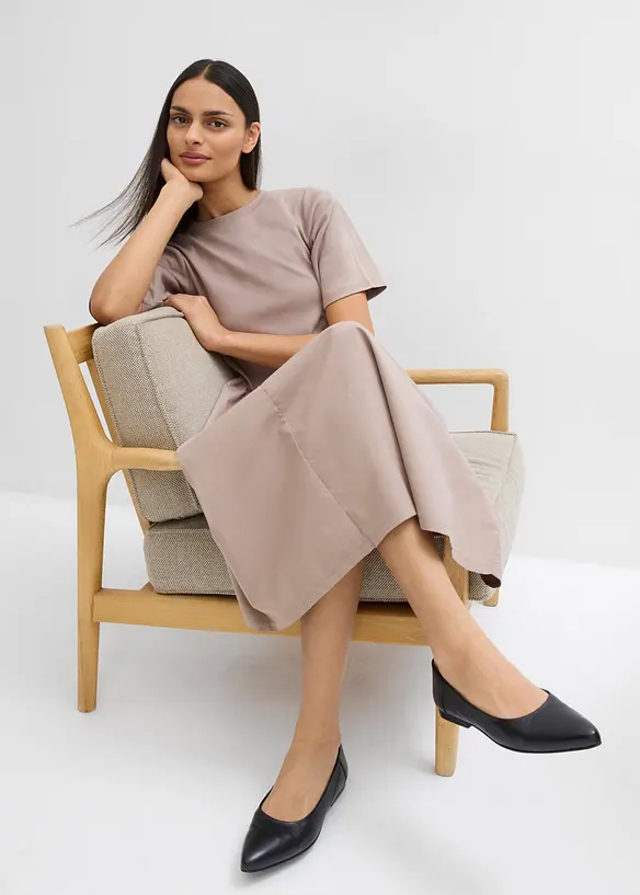 Abito midi in puro cotone, bonprix
