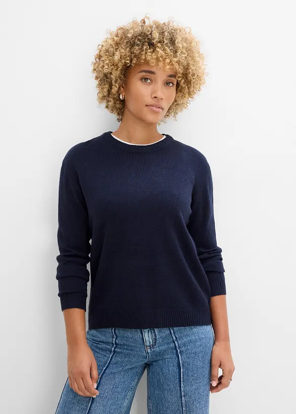 Maglione a girocollo, bonprix