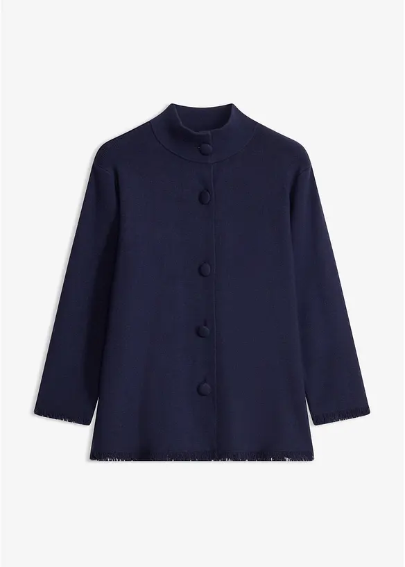 Cardigan con bordi sfrangiati, bonprix