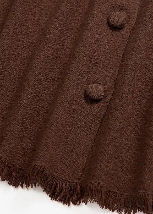 Cardigan con bordi sfrangiati, bonprix