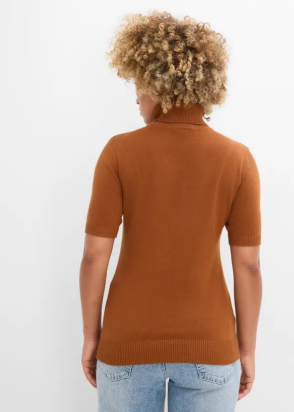 Maglia dolcevita a maniche corte, bonprix