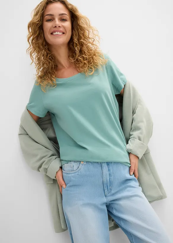 Maglia con scollo rotondo (pacco da 5), bonprix